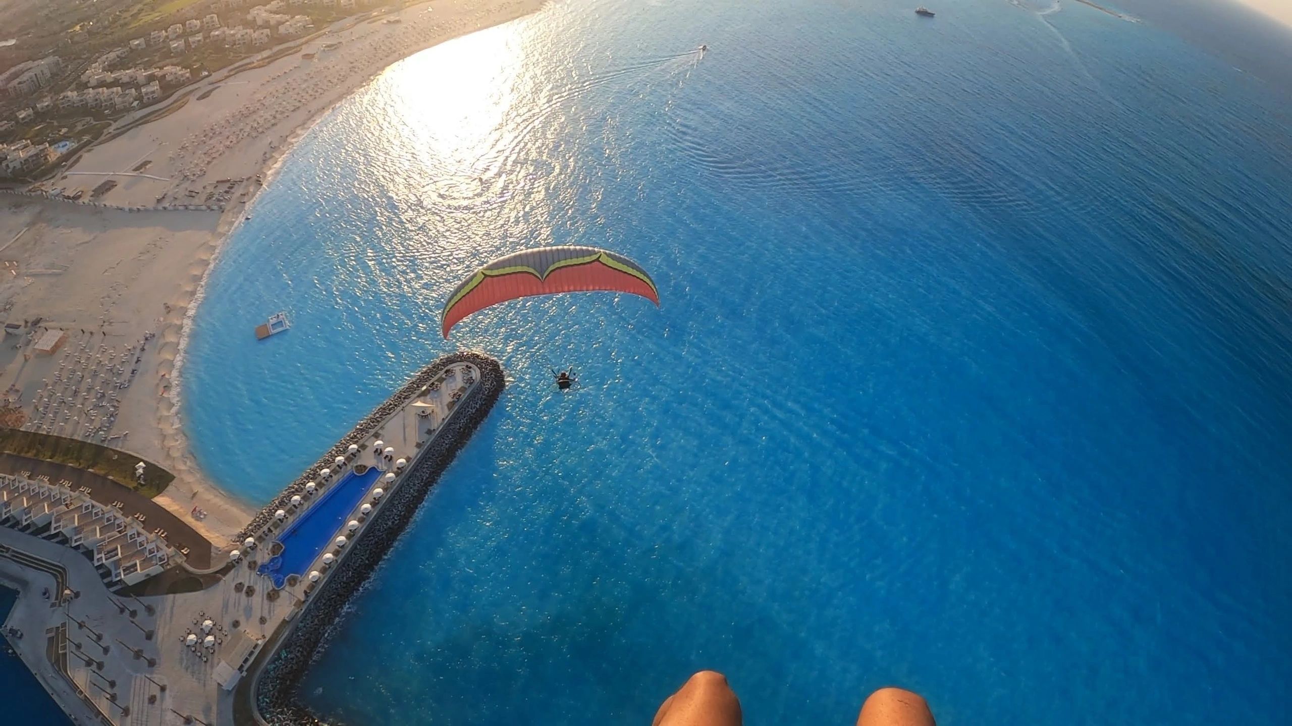 Paragliding flight