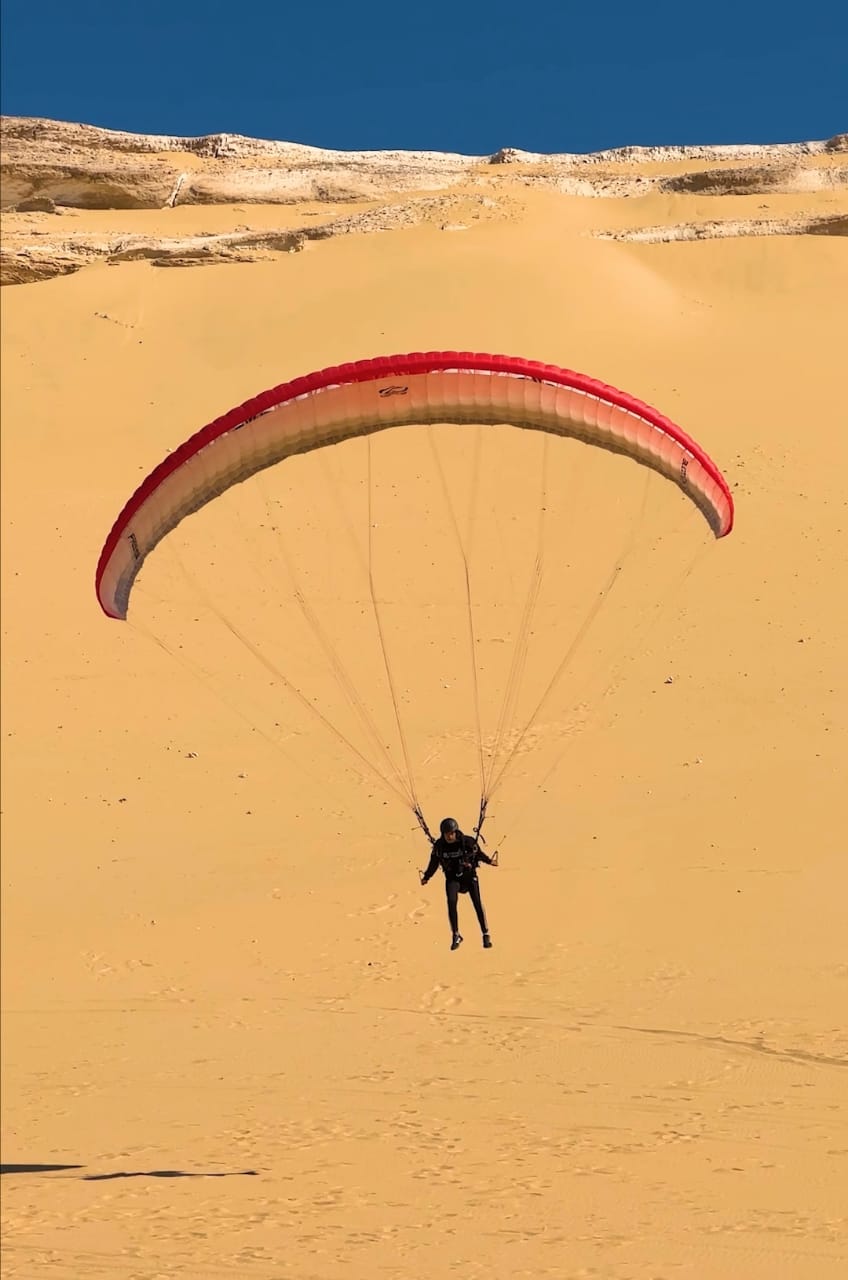 paragliding at fayoum